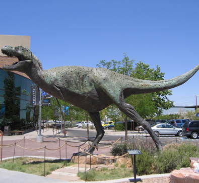 Bronze dinosaur from Albuquerque